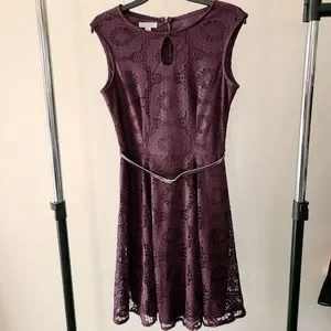 open lace back dress Ellie Wilde EW36083 A Line Lace Long Formal Prom Dress